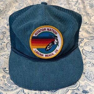 Aviator Nation Teal Cap with Surfer Patch